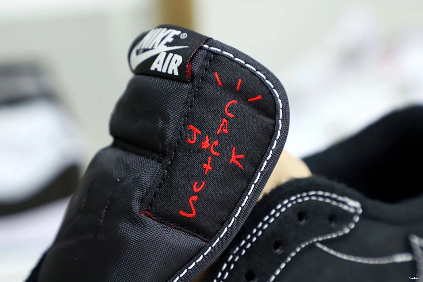 TRAVIS NIKE JORDAN X LOW SCOTT AIR “BLACK PHANTOM” 1 OG 0128